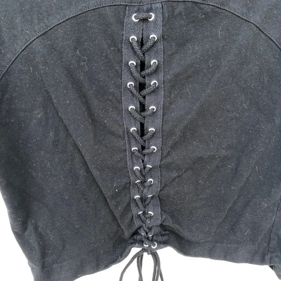 Forever21 Lace-Up Graphic Tee - Picture 6 of 7